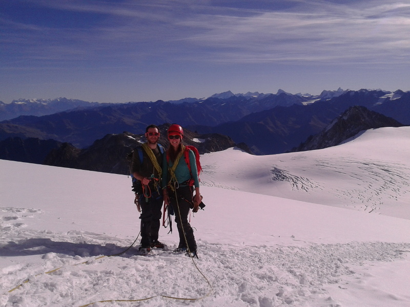 on the glacier