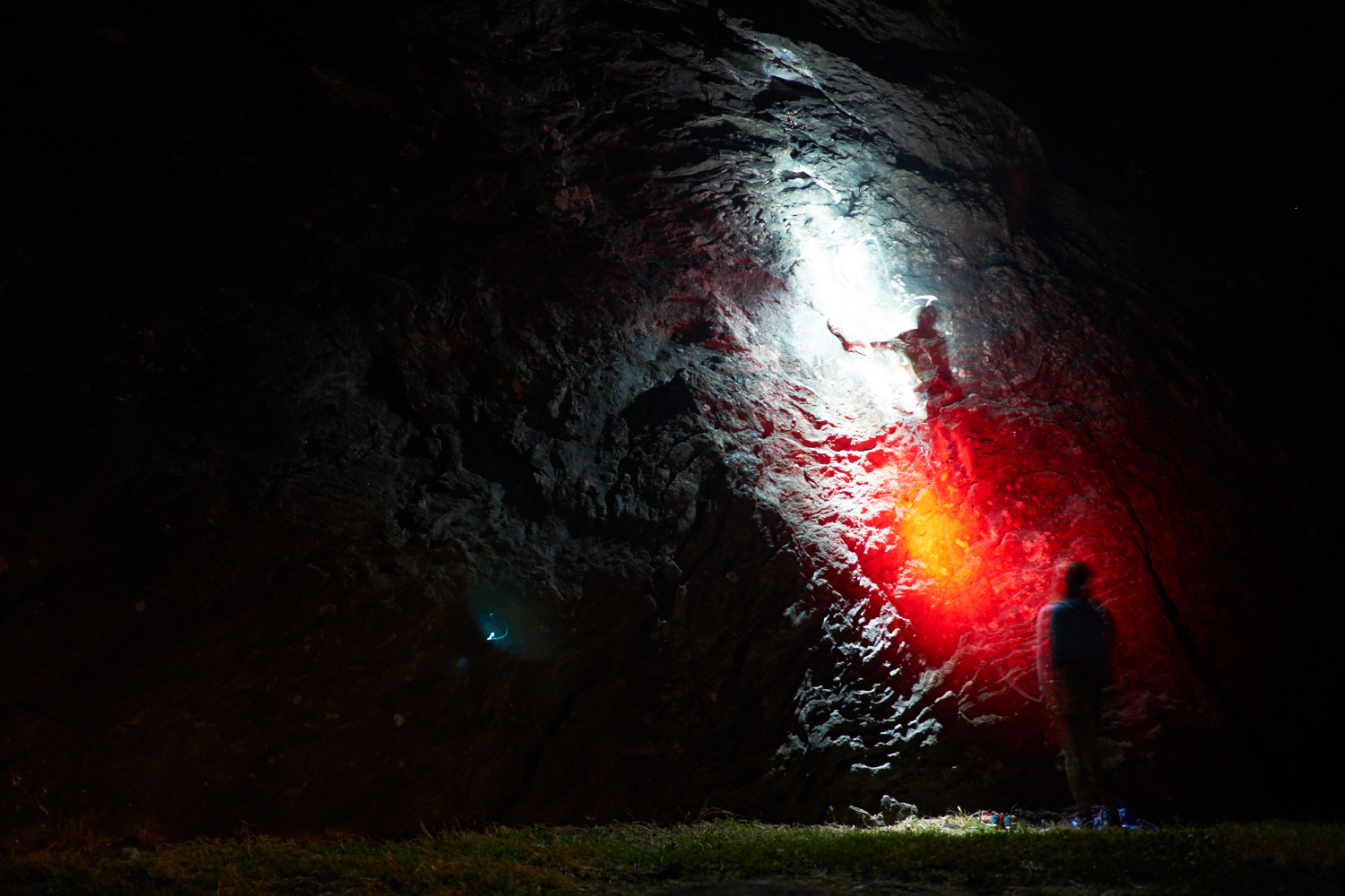 climbing in the dark